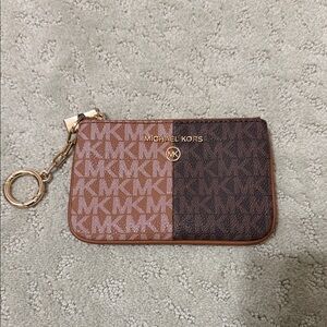 Michael Kors Dual-Tone Logo Pouch